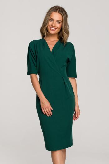 Zelené puzdrové šaty S313