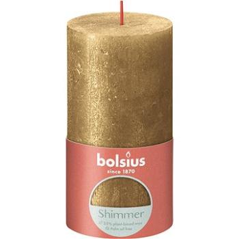 BOLSIUS rustikálna stĺpová zlatá 130 × 68 mm (8717847150912)