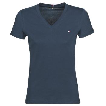 Tommy Hilfiger  HERITAGE V-NECK TEE  Tričká s krátkym rukávom Modrá