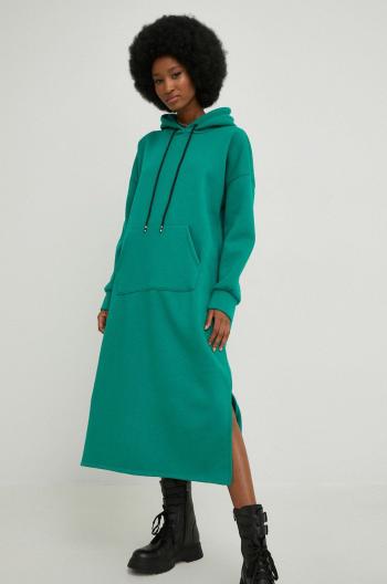 Šaty Answear Lab dámska, zelená farba