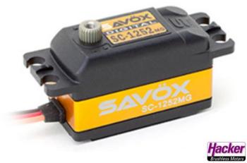 Savöx štandardné servo SC-1252MG digitálne servo Materiál prevodovky: kov Zásuvný systém: JR