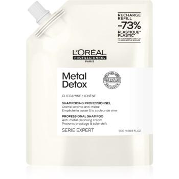 L’Oréal Professionnel Serie Expert Metal Detox hĺbkovo čistiaci šampón pre farbené a poškodené vlasy 500 ml