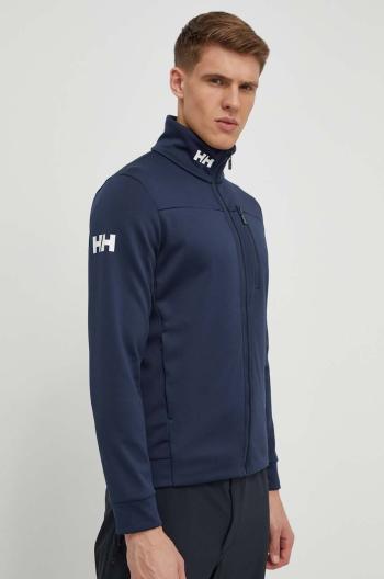 Športová mikina Helly Hansen Crew Fleece tmavomodrá farba, jednofarebná