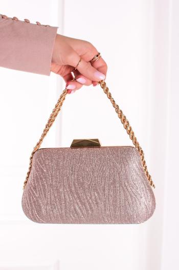 Ružová spoločenská clutch kabelka April