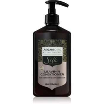 Arganicare Silk Protein Leave-In Conditioner bezoplachový kondicionér pre veľmi suché a poškodené vlasy 400 ml