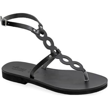 Emmanuela Handcrafted For You  Sandále Gladiatorske sandale s remienkom na clenky "Samothrace"  Čierna