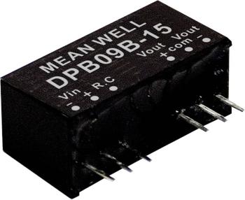 Mean Well DPB09A-05 DC / DC menič napätia, modul   800 mA 9 W Počet výstupov: 2 x