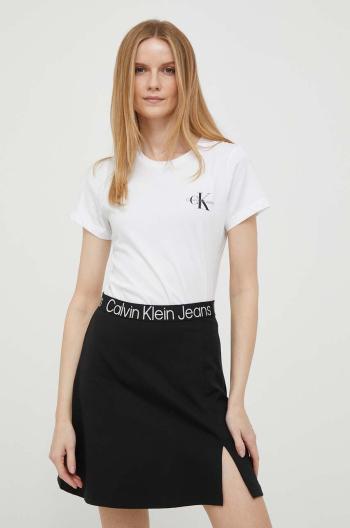 Bavlnené tričko Calvin Klein Jeans 2-pak zelená farba