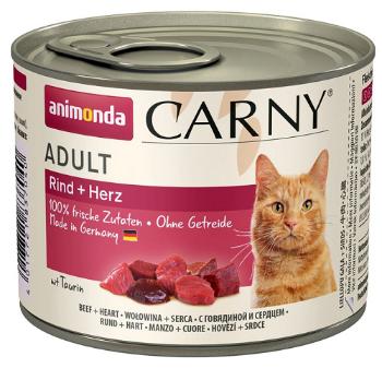 Animonda CARNY® cat Adult hovädzie a morčacie srdiečka, konzervy pre mačky 6x200g