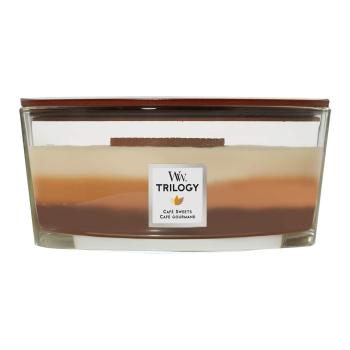 WoodWick Vonná sviečka loď Trilogy Cafe Sweets 453 g