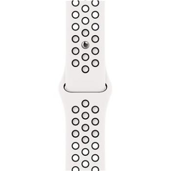 Apple Watch 41 mm snehobielo-čierny športový remienok Nike (MPGK3ZM/A)