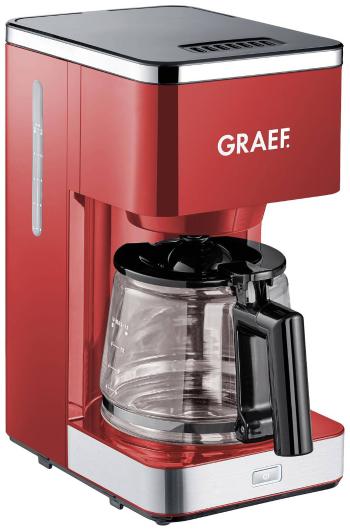 Graef FK 403 kávovar červená  Pripraví šálok naraz=10 sklenená kanvica, funkcia uchovania teploty