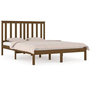 Rám postele medovo hnedý masívna borovica 140 × 200 cm, 3103846