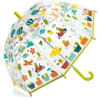 Djeco Krásny dizajnový dáždnik – Žabie cestovanie (3070900048089)