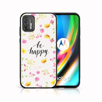 MY ART Silikónový kryt Motorola Moto G9 Plus BE HAPPY (019)