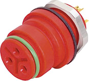 Binder 99-9108-50-03 guľatý faston zásuvka, vstavateľná Séria konektoru: 720 Počet kontaktov: 3 1 ks