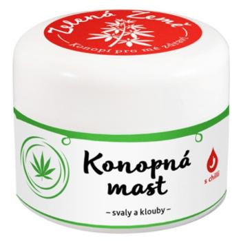 ZELENÁ ZEMĚ Konopná masť s kostihojom a chilli na svaly a kĺby 12 ml