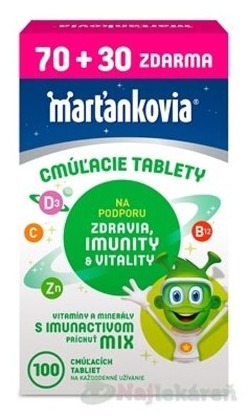 Walmark Marťankovia S Imunactivom cmúľacie tablety príchuť mix 70+30 tabliet