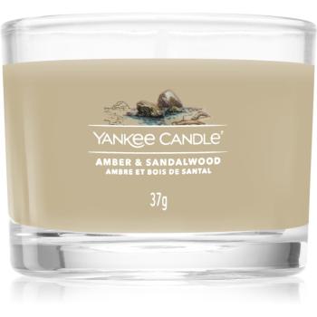 Yankee Candle Amber & Sandalwood votívna sviečka 37 g