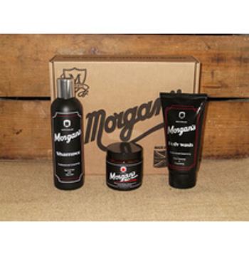 Morgans darčeková sada pre gentlemanov, Sprchový gél 150 ml + Šampón 250 ml + Vlasový krém 120 ml