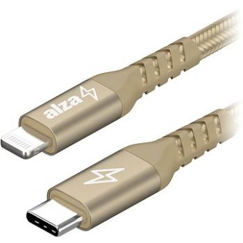 AlzaPower Alucore USB-C to Lightning MFi 0,5 m zlatý (APW-CBMFI94005G)