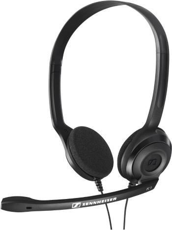 Sennheiser PC 3 Chat headset k PC jack 3,5 mm káblový na ušiach čierna