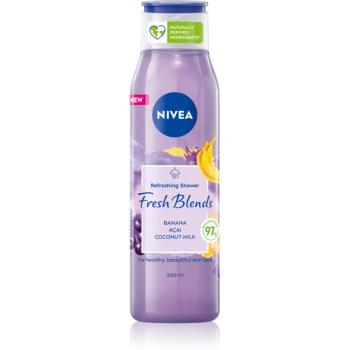 Nivea Fresh Blends Banana & Acai & Coconut Milk osviežujúci sprchový gél 300 ml