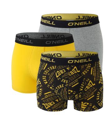 O'NEILL - boxerky 3PACK multilogo spring & antracite color - limitovana edicia-M (82-88 cm)