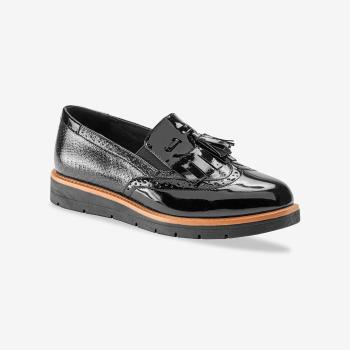 Blancheporte Nazúvacie topánky slippers so strapcami čierna 41