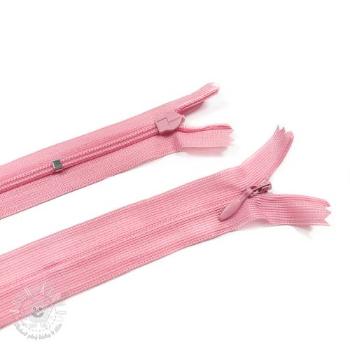 Zips krytý nastaviteľný 60 cm pink