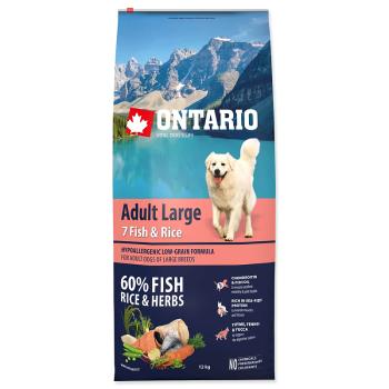 ONTARIO Dog Adult Large Fish & Rice 12 kg