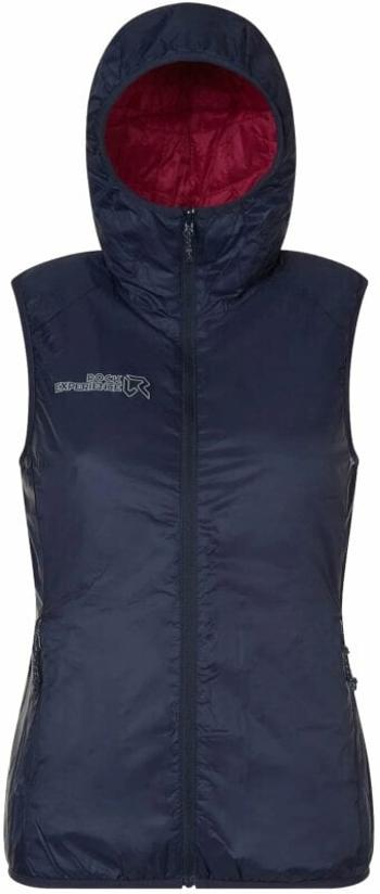 Rock Experience Outdoorová vesta Golden Gate Hoodie Padded Woman Vest Blue Nights/Cherries Jubilee M