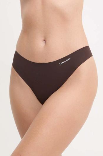 Tangá Calvin Klein Underwear hnedá farba,0000D3428E