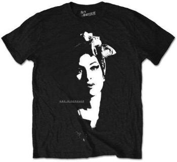 Amy Winehouse Tričko Scarf Portrait Black XL