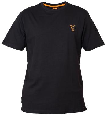 Fox tričko collection black orange t shirt-veľkosť s