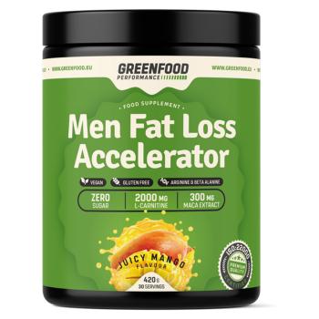 GREENFOOD NUTRITION Performance men fat loss accelerator šťavnaté mango 420 g