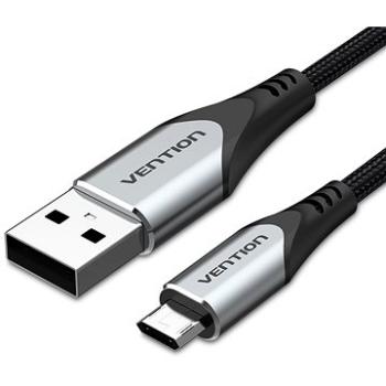 Vention Reversible USB 2.0 to Micro USB Cable 0.25 M Gray Aluminum Alloy Type (COCHC)