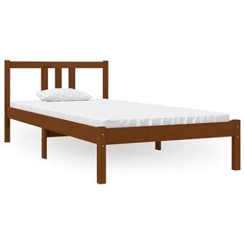 Rám postele medovo hnedý masívne drevo 90 × 190 cm Single, 814852