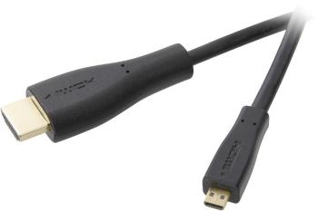 SpeaKa Professional HDMI prepojovací kábel #####HDMI-A Stecker, #####HDMI-Micro-D Stecker 1.50 m čierna SP-1300960 audio