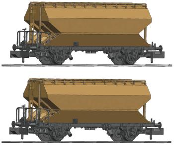 Fleischmann 830310 N Súprava 2 vozňov sila na obilie, BLS