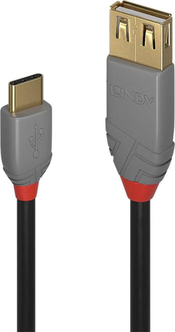 LINDY #####USB-Kabel USB 2.0 #####USB-C™ Stecker, #####USB-A Buchse 15.00 cm čierna