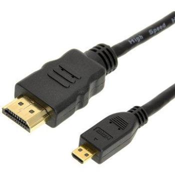 ROLINE HDMI High Speed s Ethernetom, prepojovací, (HDMI M <-> HDMI M micro) 1m (11925581)