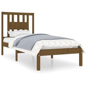 Rám postele medovo hnedý masívne drevo 75 × 190 cm Small Single, 3104026