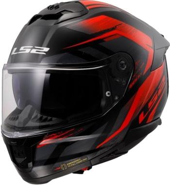 LS2 FF808 Stream II Fury Black/Red 3XL Prilba