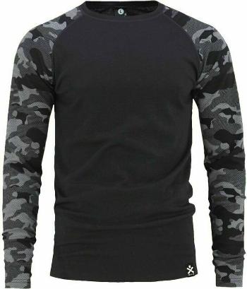 Bula Camo Merino Wool Crew Dark Grey S Termoprádlo