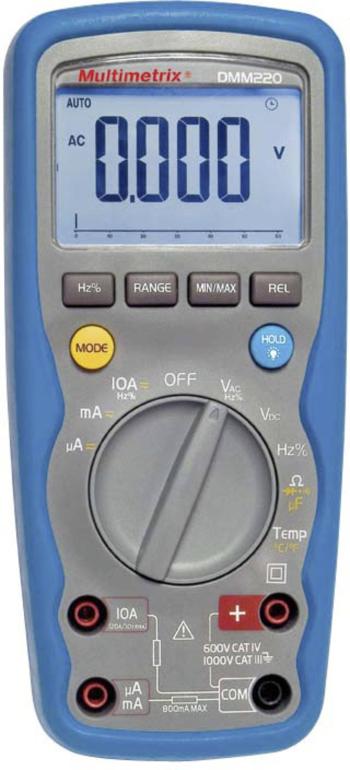 Multimetrix DMM 220 ručný multimeter  digitálne/y vodotesné (IP67) CAT III 1000 V, CAT IV 600 V Displej (counts): 6000