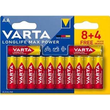 VARTA alkalická batéria Longlife Max Power AA 8+4 ks (4706101462)