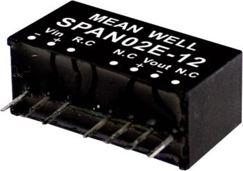 Mean Well SPAN02C-12 DC / DC menič napätia, modul   167 mA 2 W Počet výstupov: 1 x