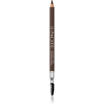 Note Cosmetique Natural Lool Eyebrow Pencil ceruzka na obočie s kefkou 04 Deep Brown 1,08 g
