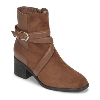 Tommy Hilfiger  ELEVATED ESSENTIAL MIDHEEL BOOT  Čižmičky Hnedá